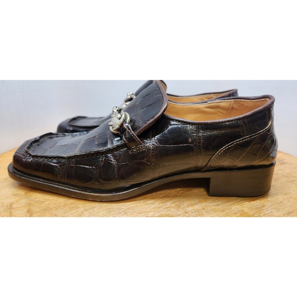 Rare Vtg Women MAURI for DONNA Alligator Loafers from ITALY - Size 9B EUC - Picture 9 of 11